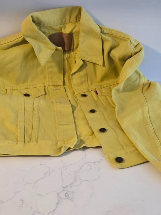Lee Jackets & Blazers - Authentic Vintage Banana Yellow LEE Levy Strauss Jean Jacket & Matching Jeans